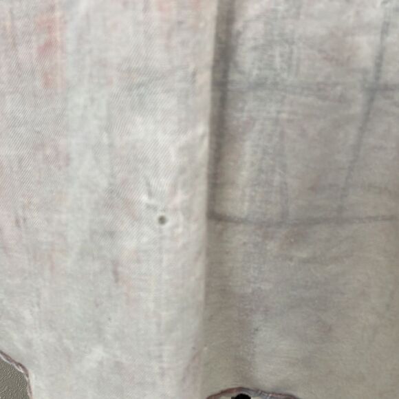 Paper + Crane Small Twist-Front Button-Down Plaid Shirt size S - Picture 6 of 8